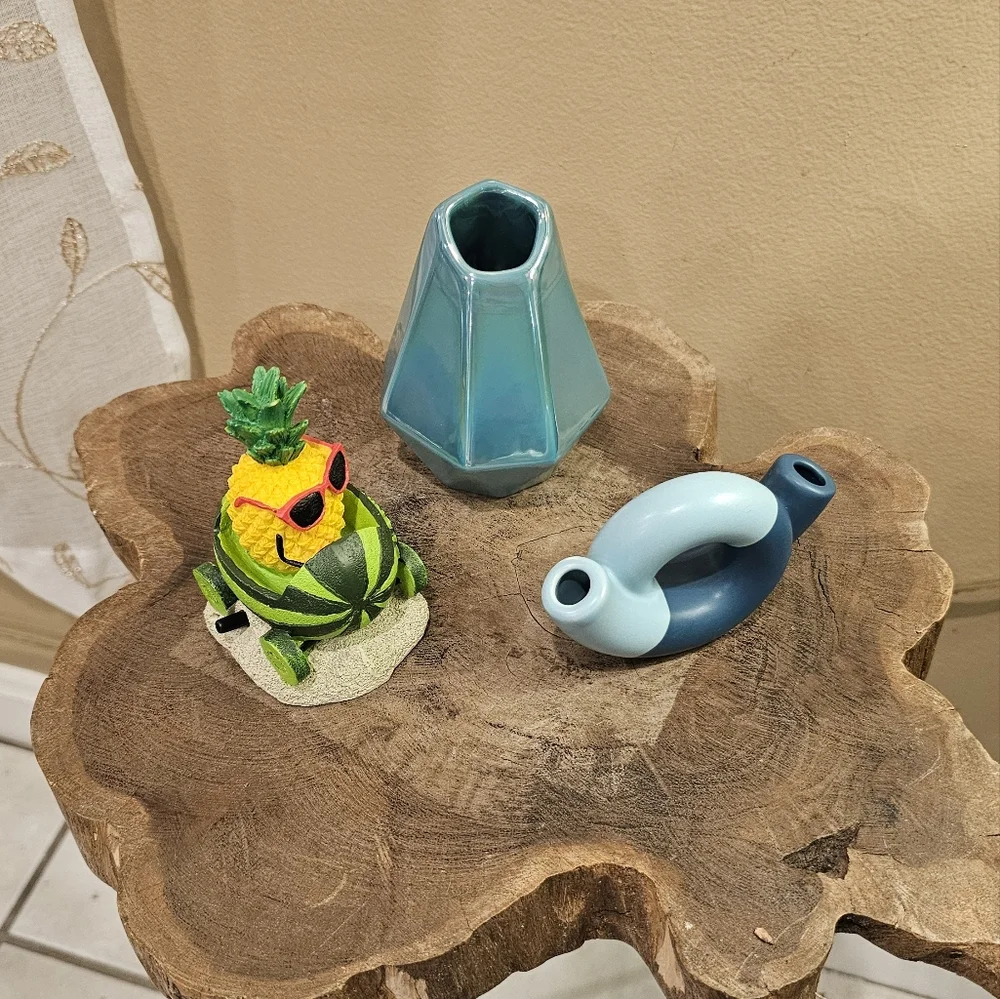 Top Fin Pineapple Watermelon Fish Decor Bundle